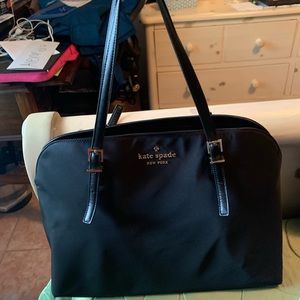 Black nylon school/work Kate Spade bag